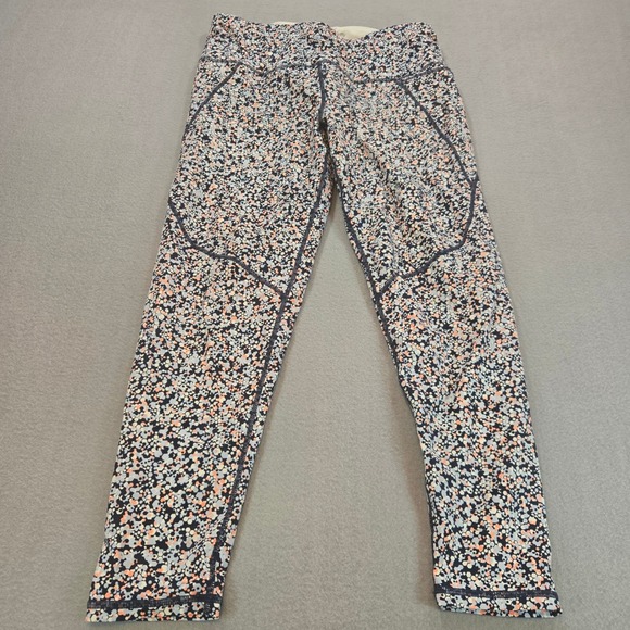 Sweaty Betty Pants - Sweaty Betty The Power Leggings Womens Medium Multi Geometric 7/8 Pocket SB4551A
